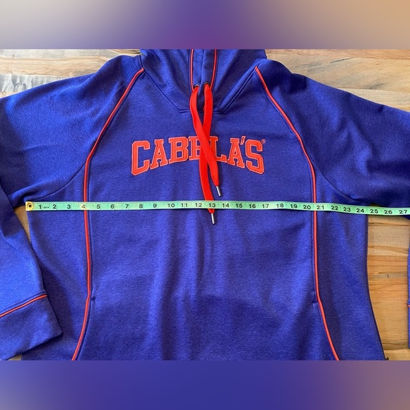 Cabela’s Women’s 2XL Hoodie Pullover Sweatshirt in Purple Orange Comfy! - Picture 4 of 11